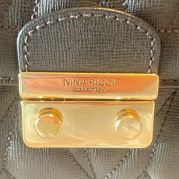 NINA RICCI QUILTED 2way BAG EUC - Picture 3 of 12